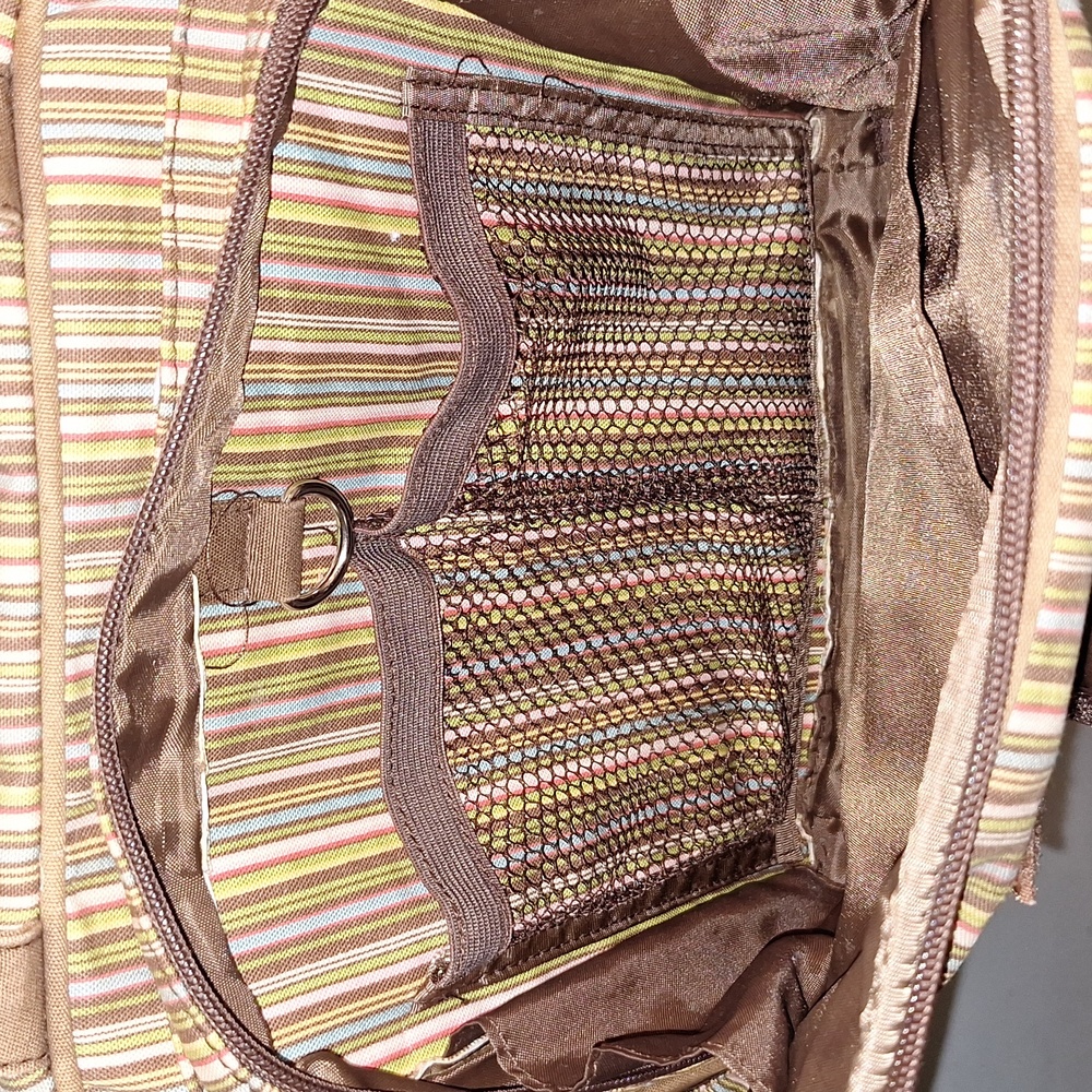 π 4 piece Longaberger bags set. Hobo, cell cosmetics, tote. Striped. - Picture 14 of 17